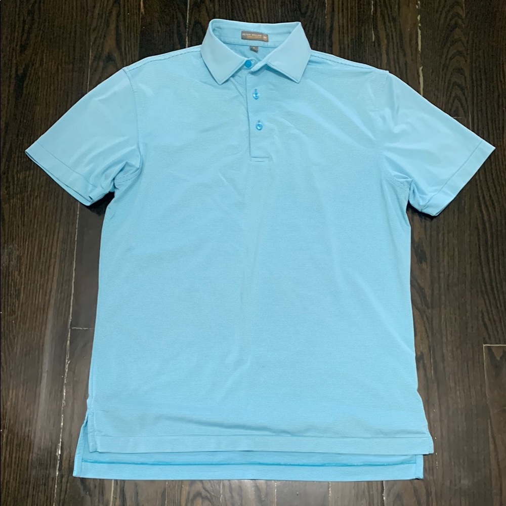Peter Millar Size S Light Blue Polo Shirt